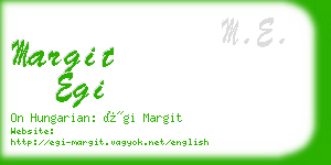 margit egi business card